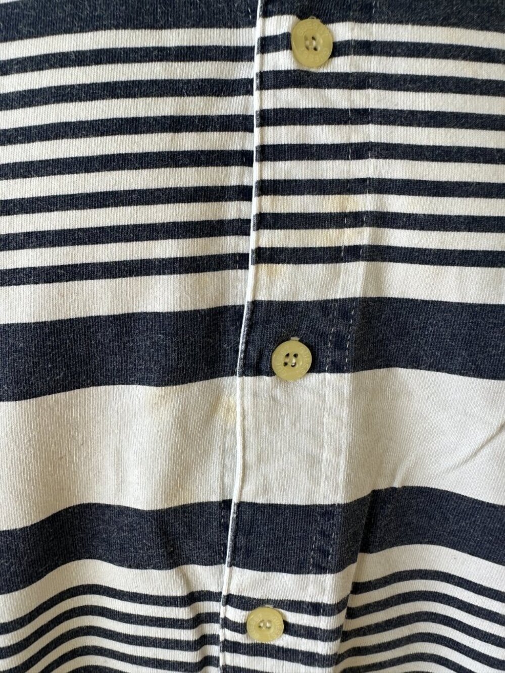 Vintage Guess Authentic Sportswear Men's Blue White Hoodie SS Button Front Shirt - Picture 7 of 9